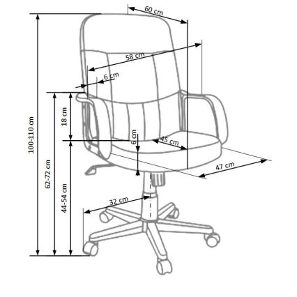 Silla de oficina ZIRUQ negra