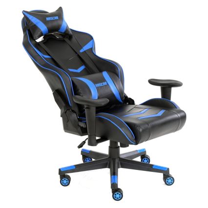 Silla gaming VARR Nascar negra/azul