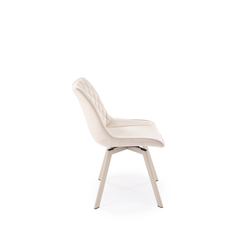 Silla giratoria de comedor OMBRA 1 unidad color crema