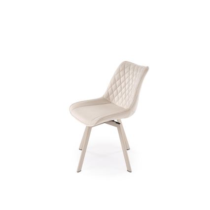 Silla giratoria de comedor OMBRA 1 unidad color crema