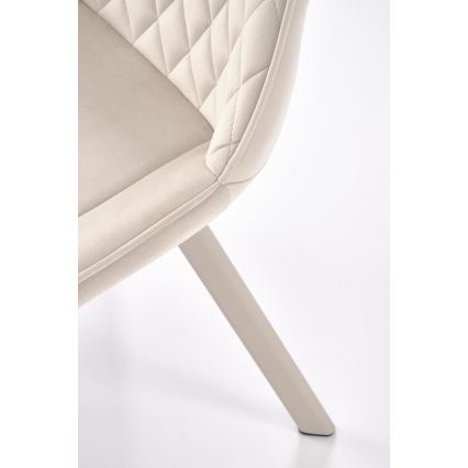 Silla giratoria de comedor OMBRA 1 unidad color crema