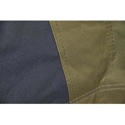 Silla plegable de camping con calefacción 11/5V verde/gris