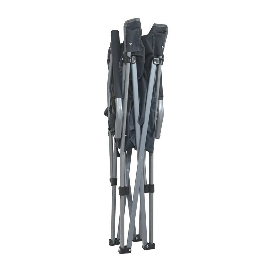 Silla plegable de camping con calefacción 11/5V verde/gris