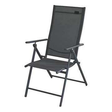 Silla plegable de jardín gris