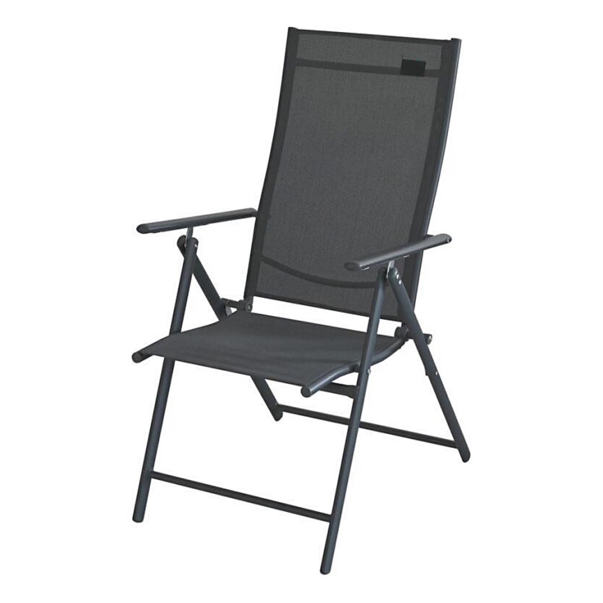 Silla plegable de jardín gris