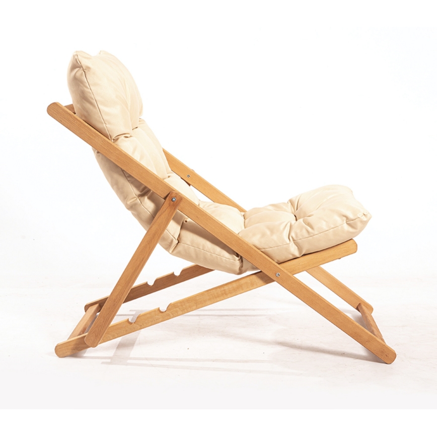 Sillón de jardín 59x44 cm, madera de haya