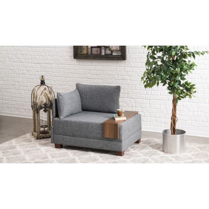 Sillón esquinero TULA gris izquierdo