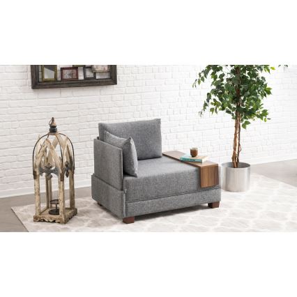 Sillón esquinero TULA gris izquierdo
