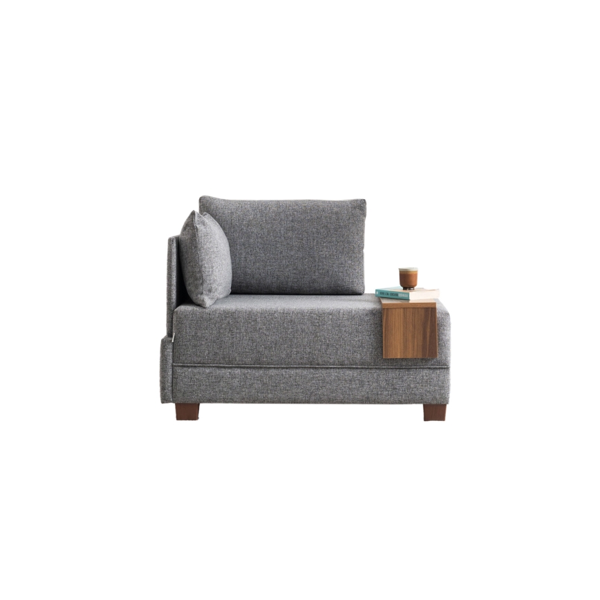 Sillón esquinero TULA gris izquierdo