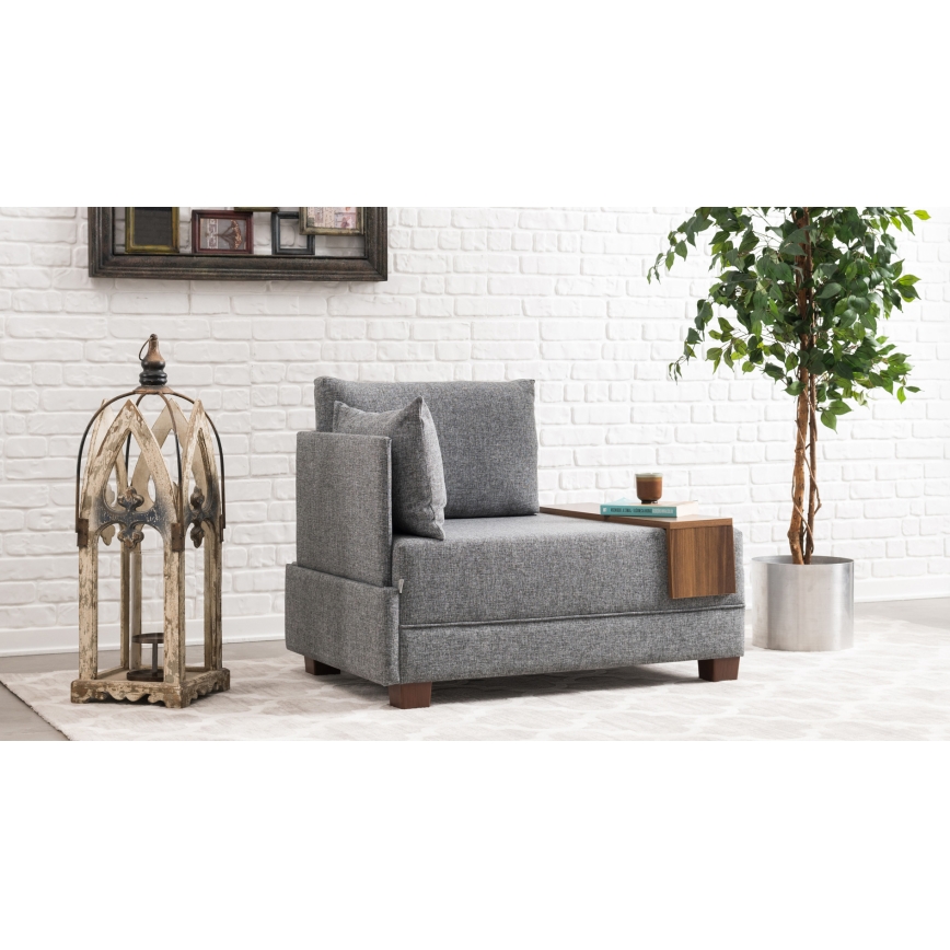 Sillón esquinero TULA gris izquierdo