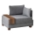 Sillón esquinero TULA gris, lado derecho