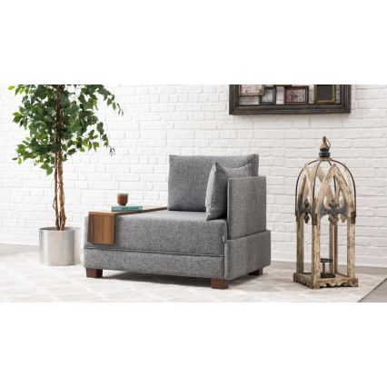 Sillón esquinero TULA gris, lado derecho