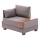 Sillón esquinero TULA marrón, lado izquierdo