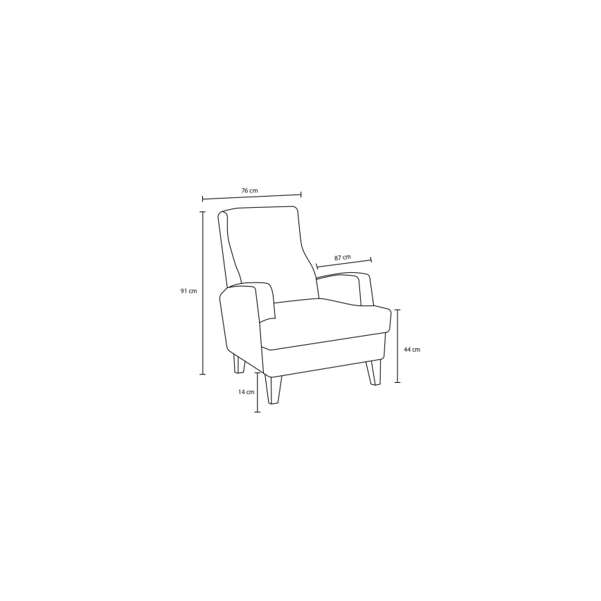 Sillón KOVU gris