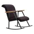 Sillón mecedor LUNI negro