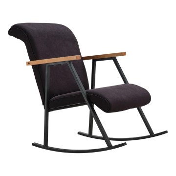 Sillón mecedor LUNI negro
