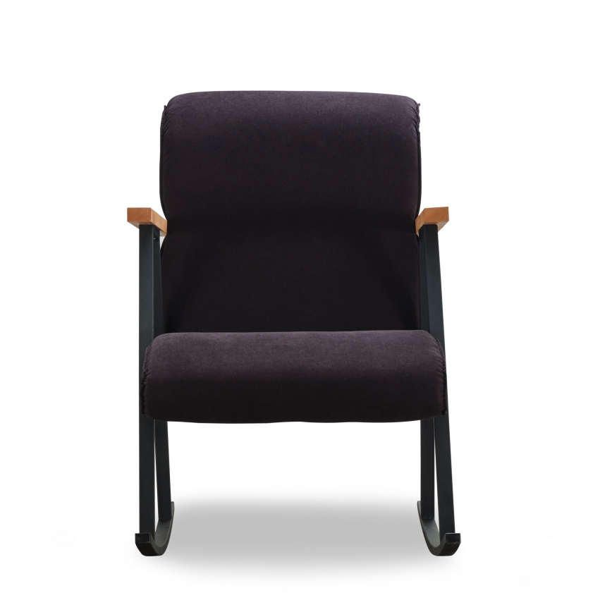 Sillón mecedor LUNI negro