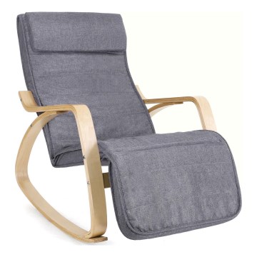 Sillón mecedor RESTLY gris