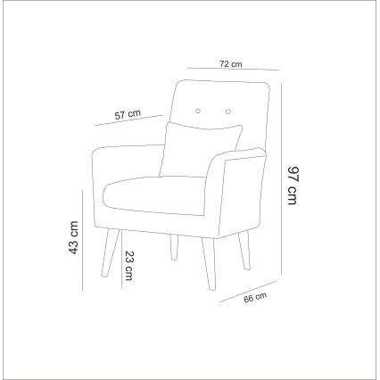Sillón NIMO gris
