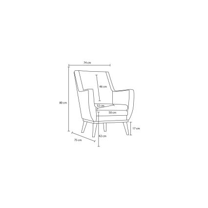 Sillón NUPI gris