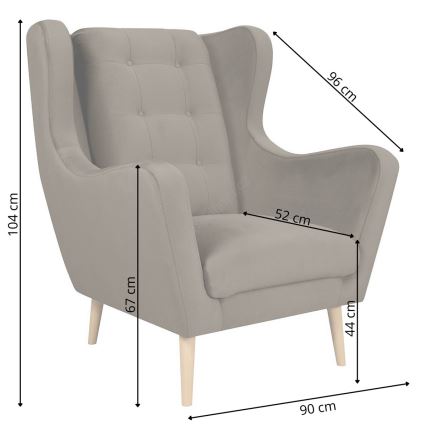 Sillón OMI XXL crema