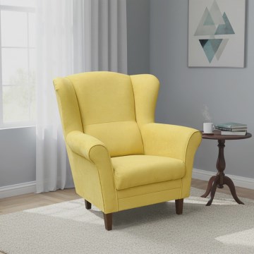 Sillón orejero GALA amarillo