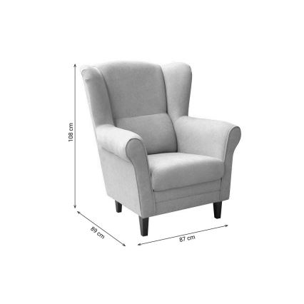 Sillón orejero GALA antracita