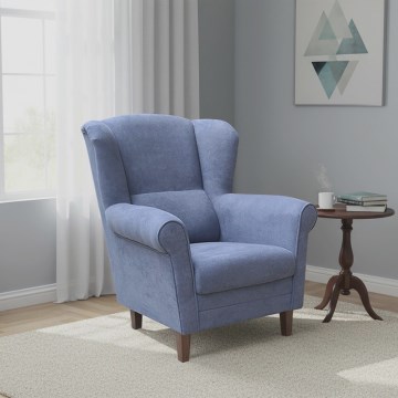 Sillón orejero GALA azul