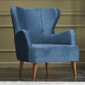Sillón orejero NEKO azul