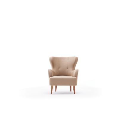 Sillón orejero NEKO color crema