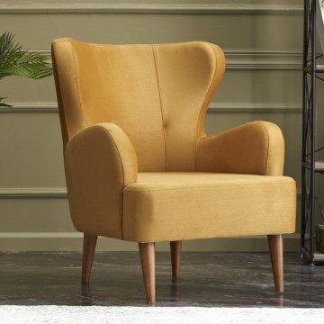 Sillón orejero NEKO dorado