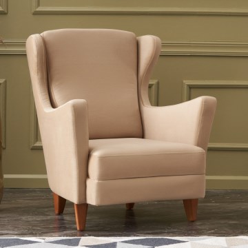Sillón orejero NUPI crema
