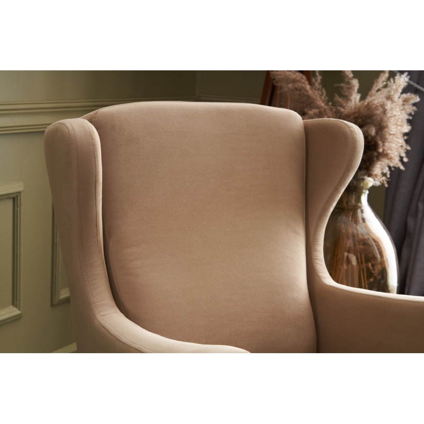 Sillón orejero NUPI crema