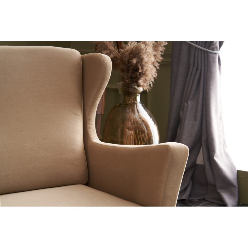 Sillón orejero NUPI crema