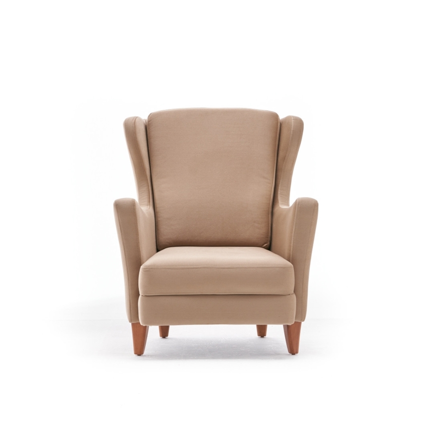 Sillón orejero NUPI crema