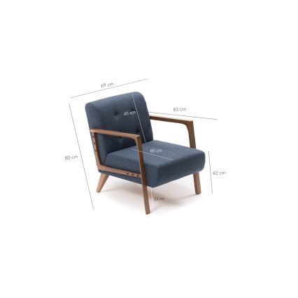 Sillón PUKI azul