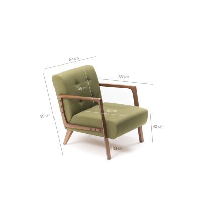 Sillón PUKI verde