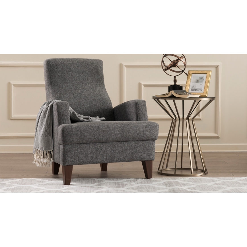Sillón PULA gris oscuro
