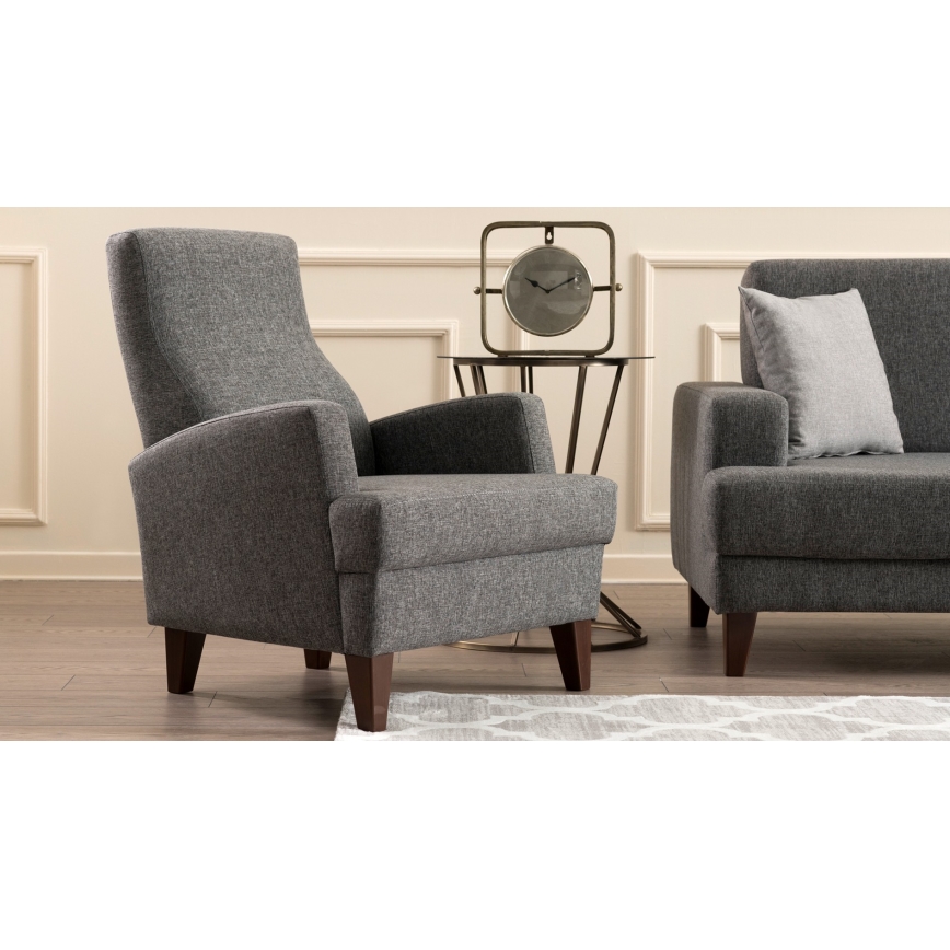 Sillón PULA gris oscuro