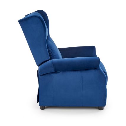Sillón reclinable RELAXA azul oscuro