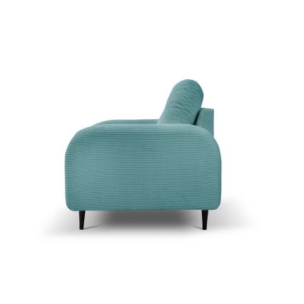 Sillón tapizado CLOUDY en color turquesa