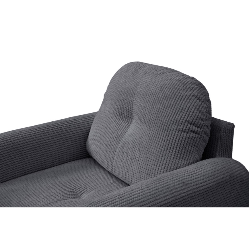 Sillón tapizado CLOUDY gris