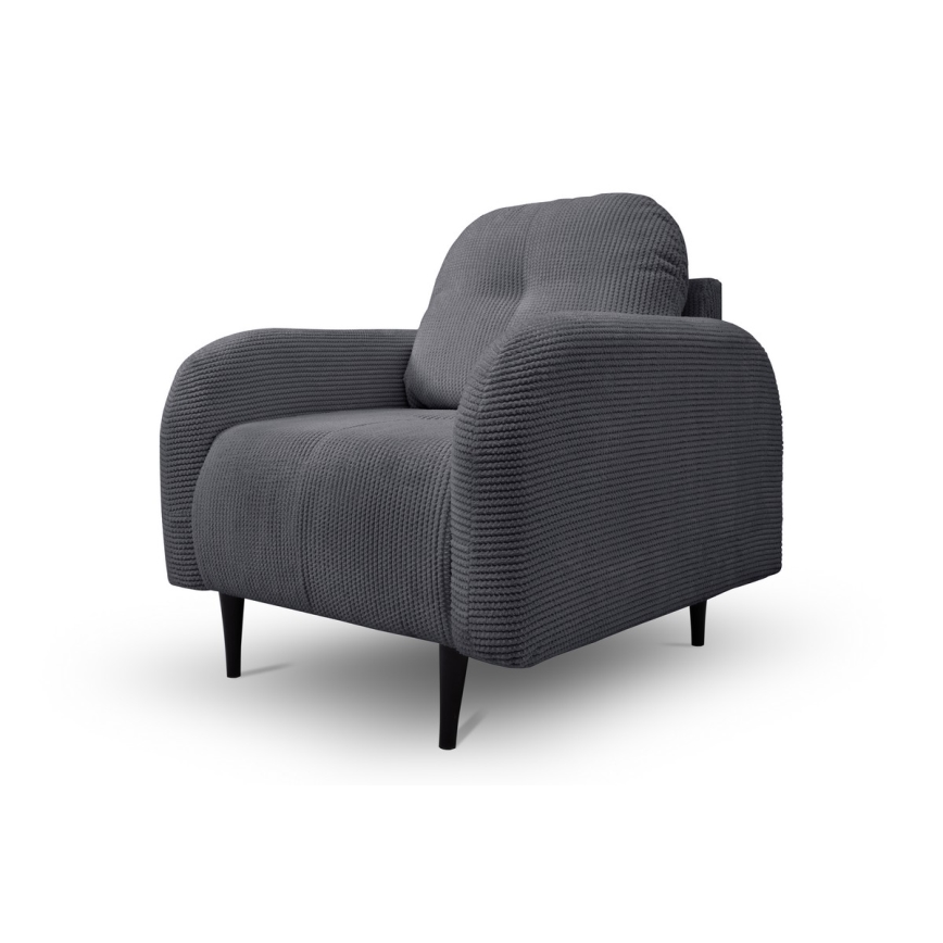 Sillón tapizado CLOUDY gris