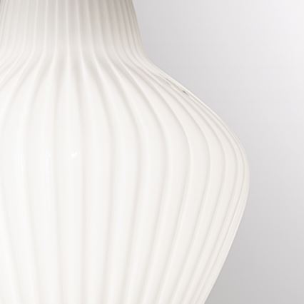 SIRU - Lámpara colgante LONDON 1xE27/60W/230V blanco/cromo brillante Vidrio veneciano