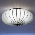 SIRU - Plafón ACCADEMIA 3xE27/60W/230V blanco/negro Vidrio veneciano