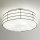 SIRU - Plafón TAMIS 3xE14/40W/230V negro/blanco Vidrio veneciano