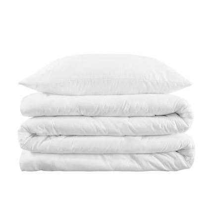 SkinPro Silver - Funda antibacteriana para edredón 140x200 cm blanca
