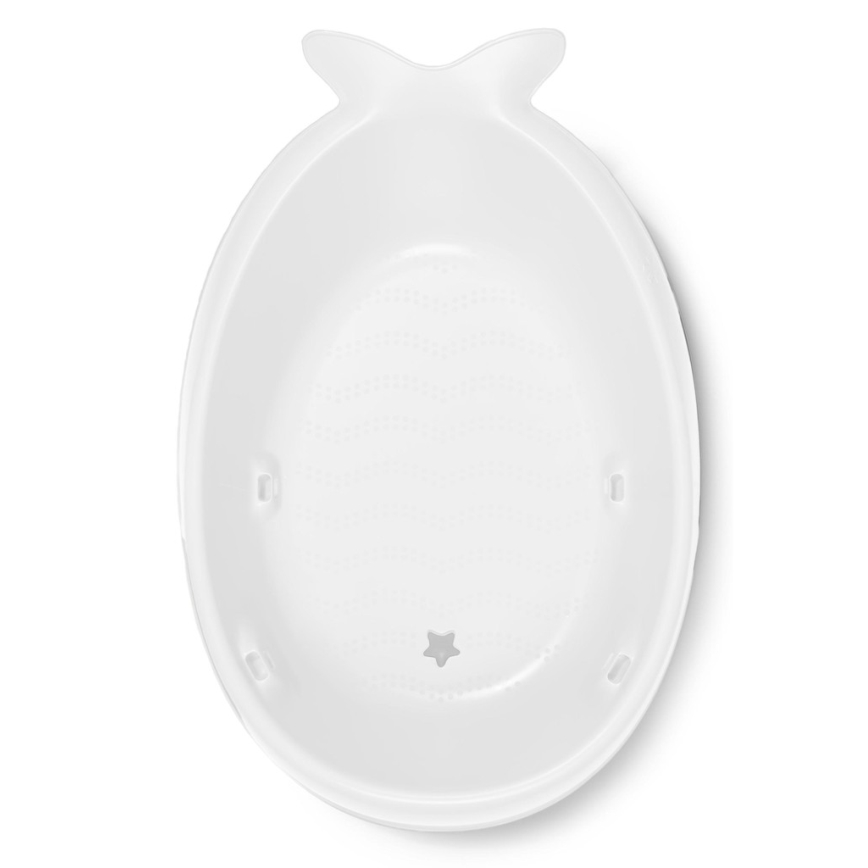 Skip Hop - Bañera infantil con almohadilla ergonómica MOBY 3 blanca