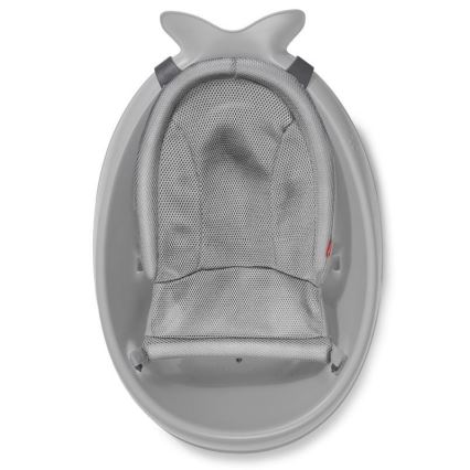 Skip Hop - Bañera infantil con almohadilla ergonómica MOBY 3 gris