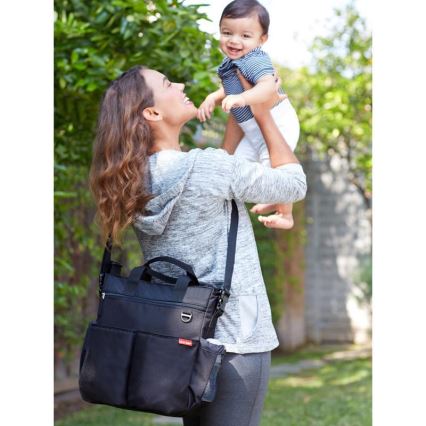 Skip Hop - Bolsa de pañales para cochecito DUO SIGNATURE negra